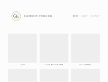 Tablet Screenshot of camronturner.com